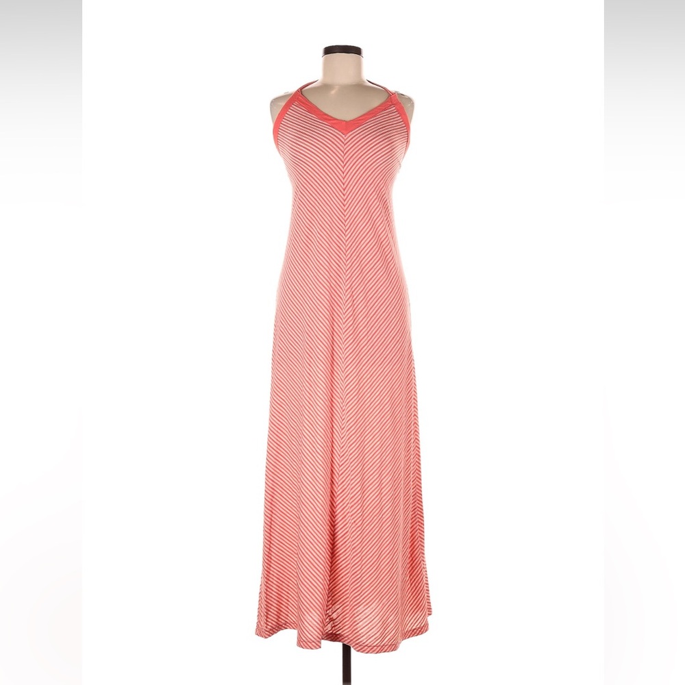 Gypsy 05 Pink and White Halter Maxi Dress